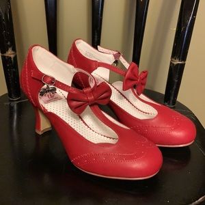 T-Strap Mary Janes with Bow